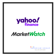 White rectangular placeholder with Yahoo! Finance and MarketWatch logos stacked
