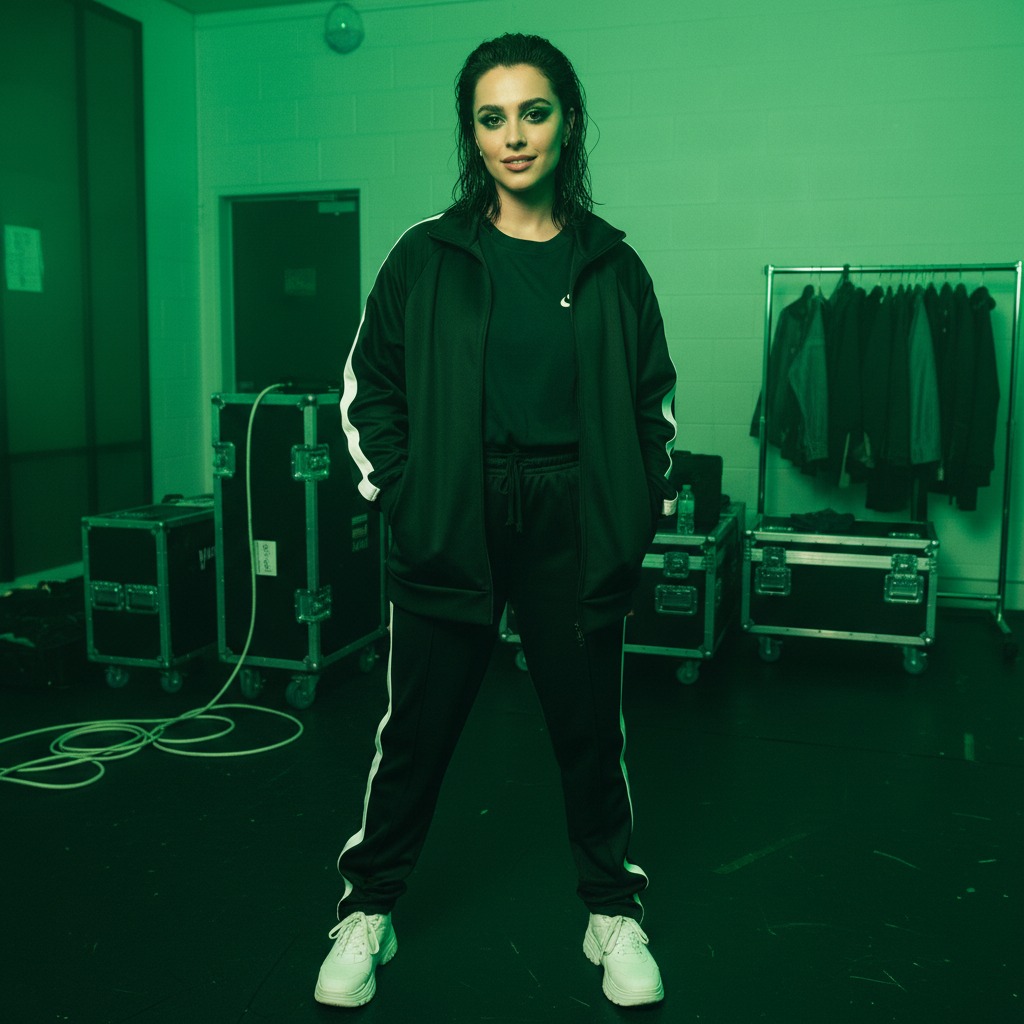 Charli XCX backstage glow
