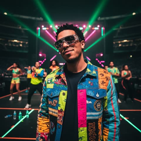 Bad Bunny on stage