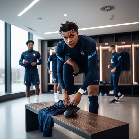 Kylian Mbappé Preps For Training