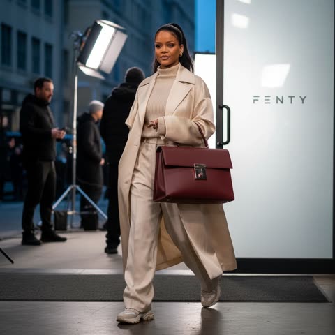 Rihanna's new launch day style