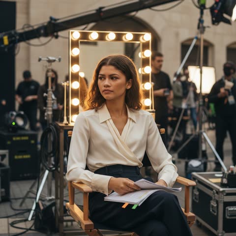 Zendaya on set magic