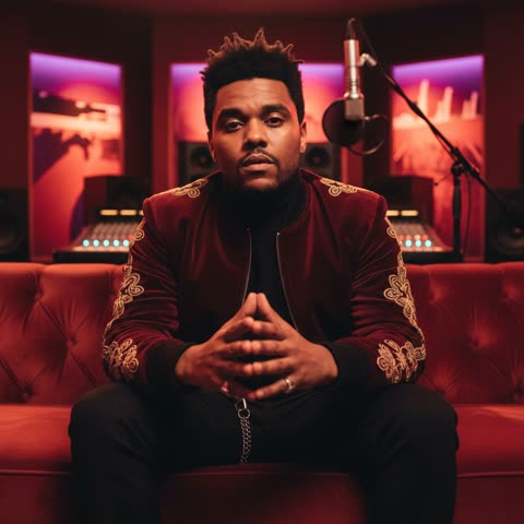 The Weeknd studio vibes
