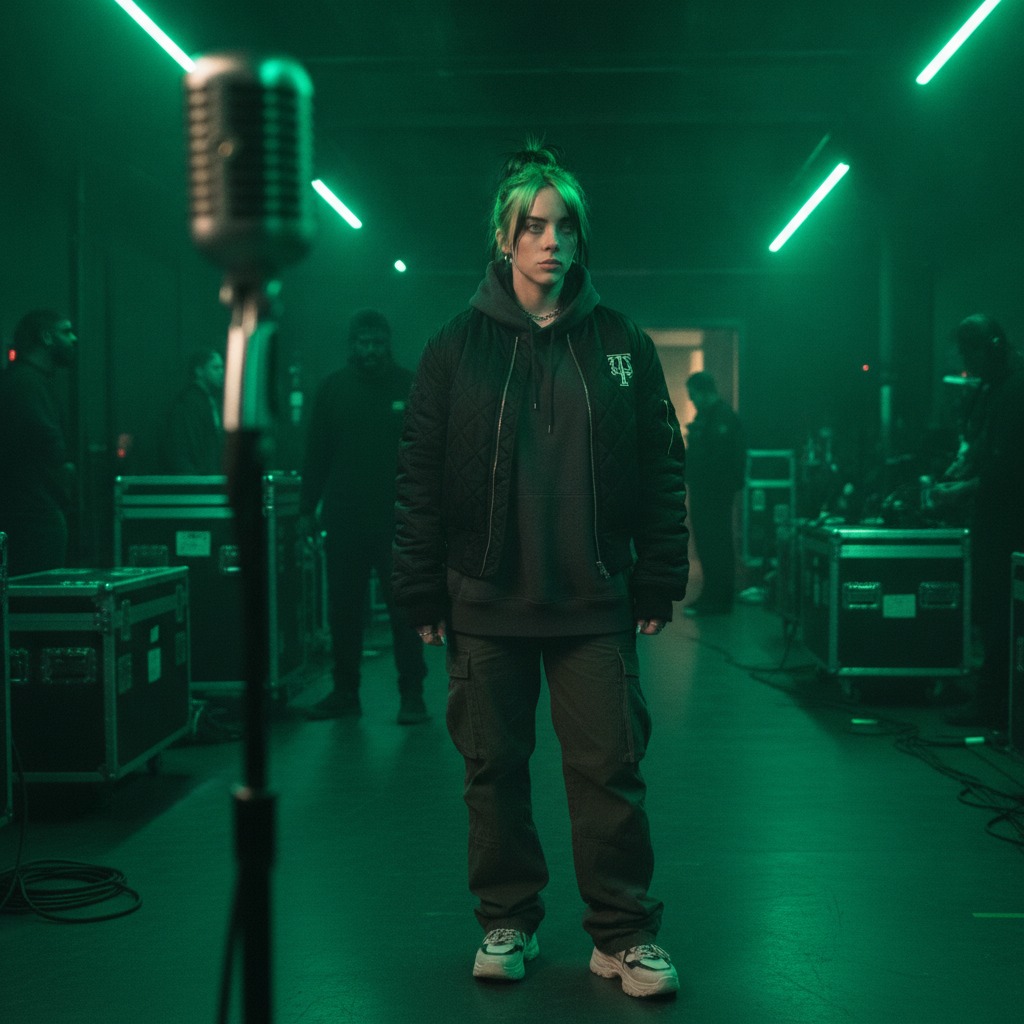 Billie Eilish studio session
