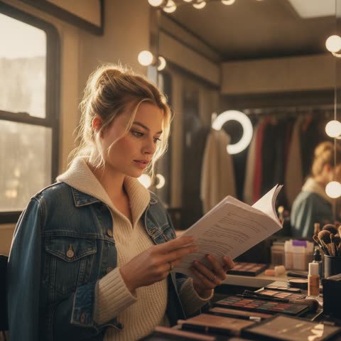Margot Robbie prepares for a role