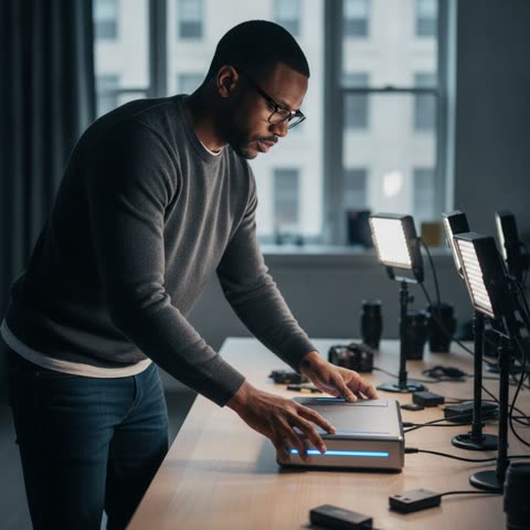 Marques Brownlee sets up his new tech