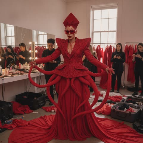 Doja Cat's red carpet test