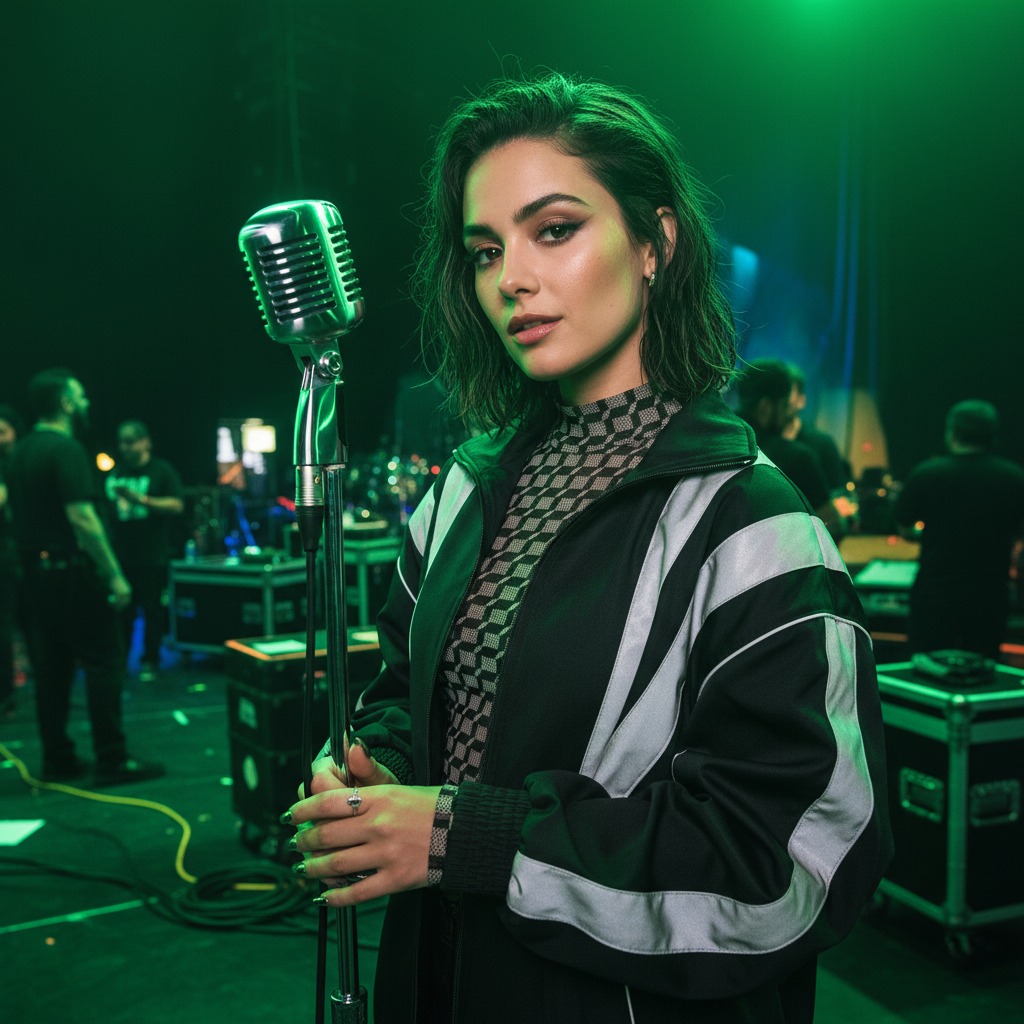 Charli XCX backstage