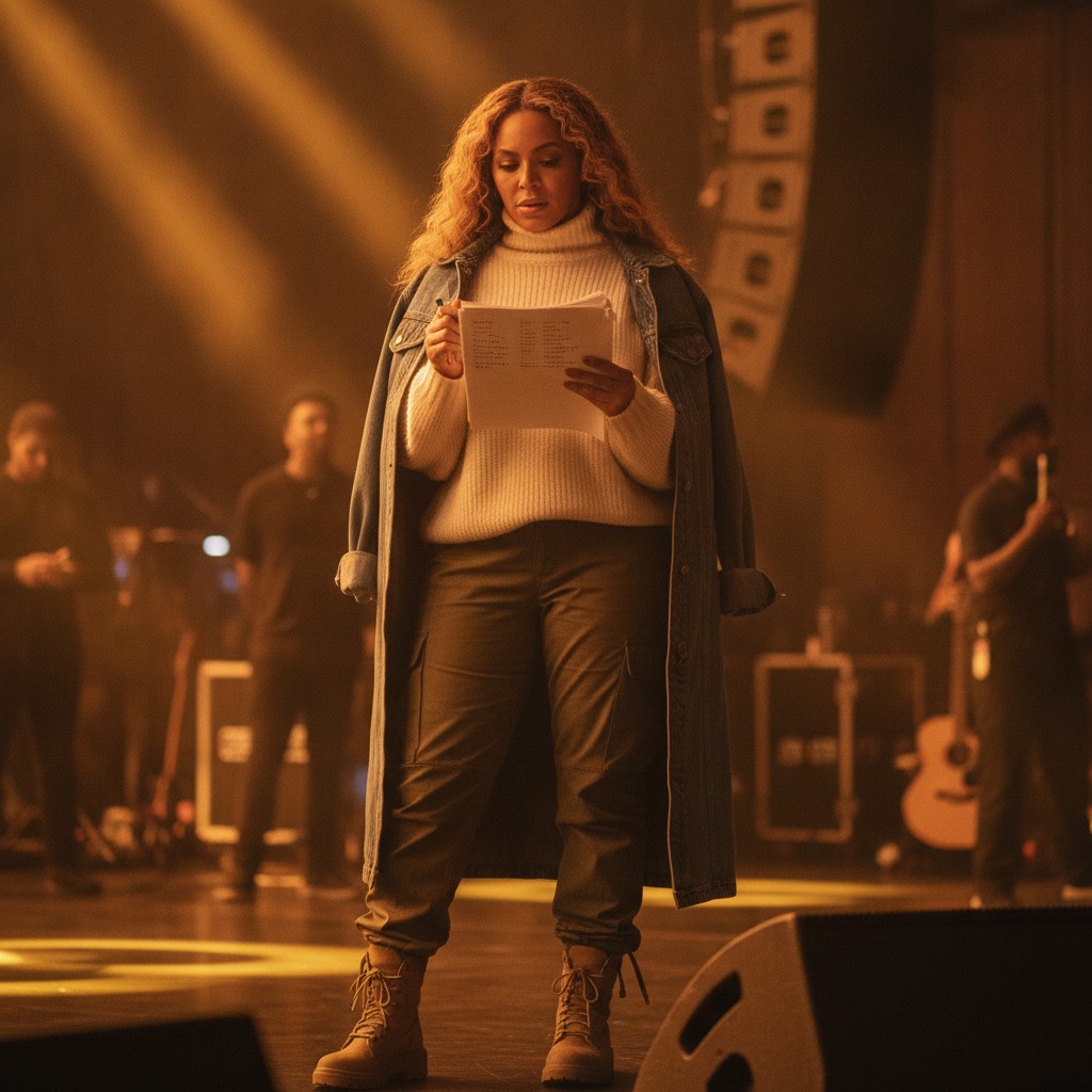 Beyoncé's stage notes