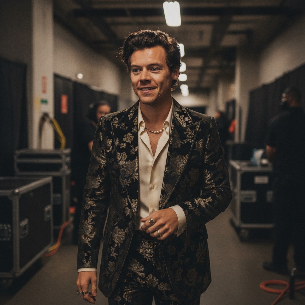 Harry Styles backstage preview