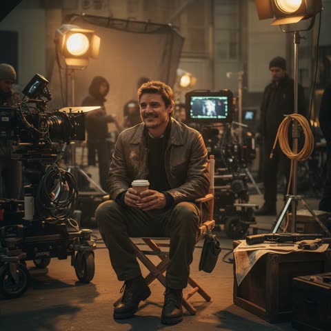 Pedro Pascal on set magic