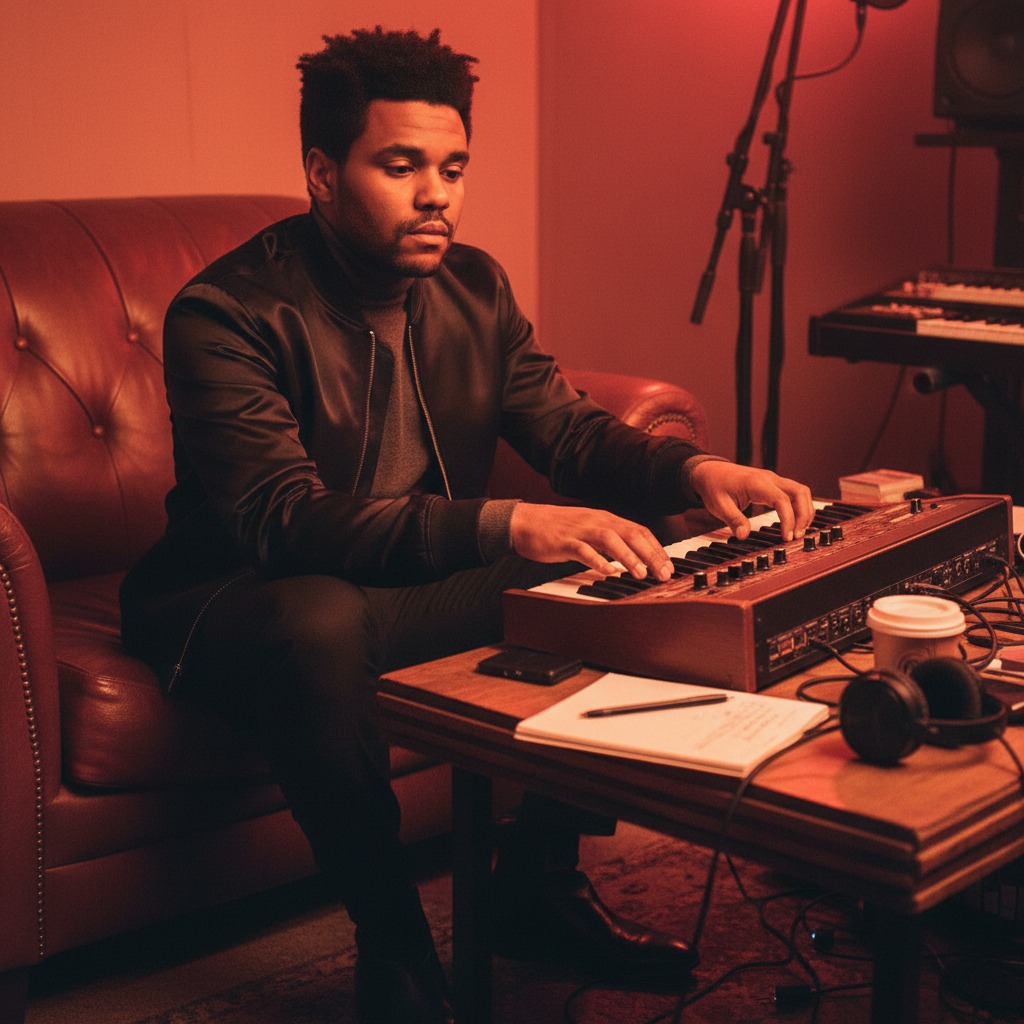 The Weeknd studio vibes