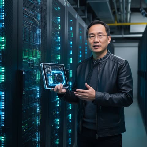 Jensen Huang shows off new tech