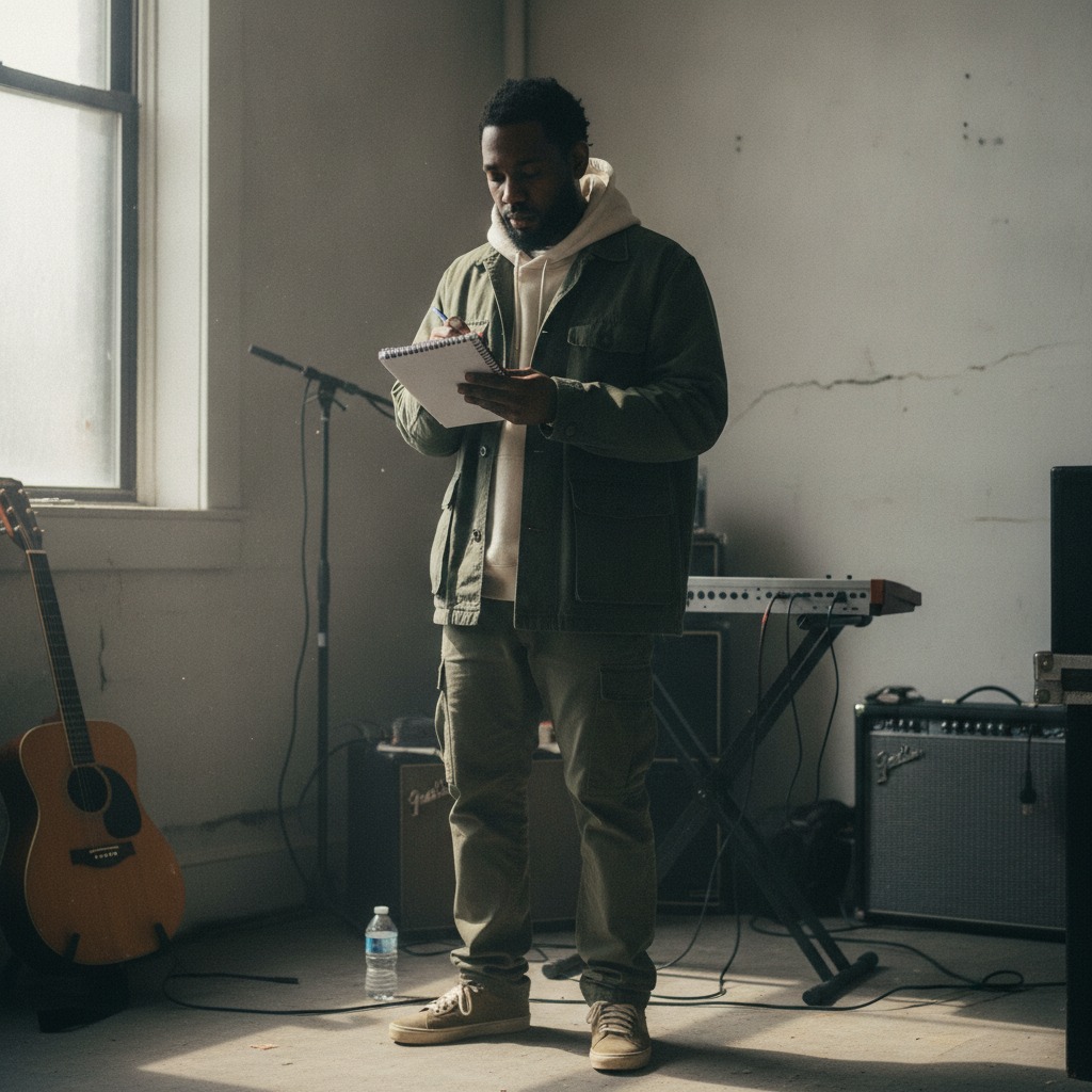 Kendrick Lamar rehearsal notes