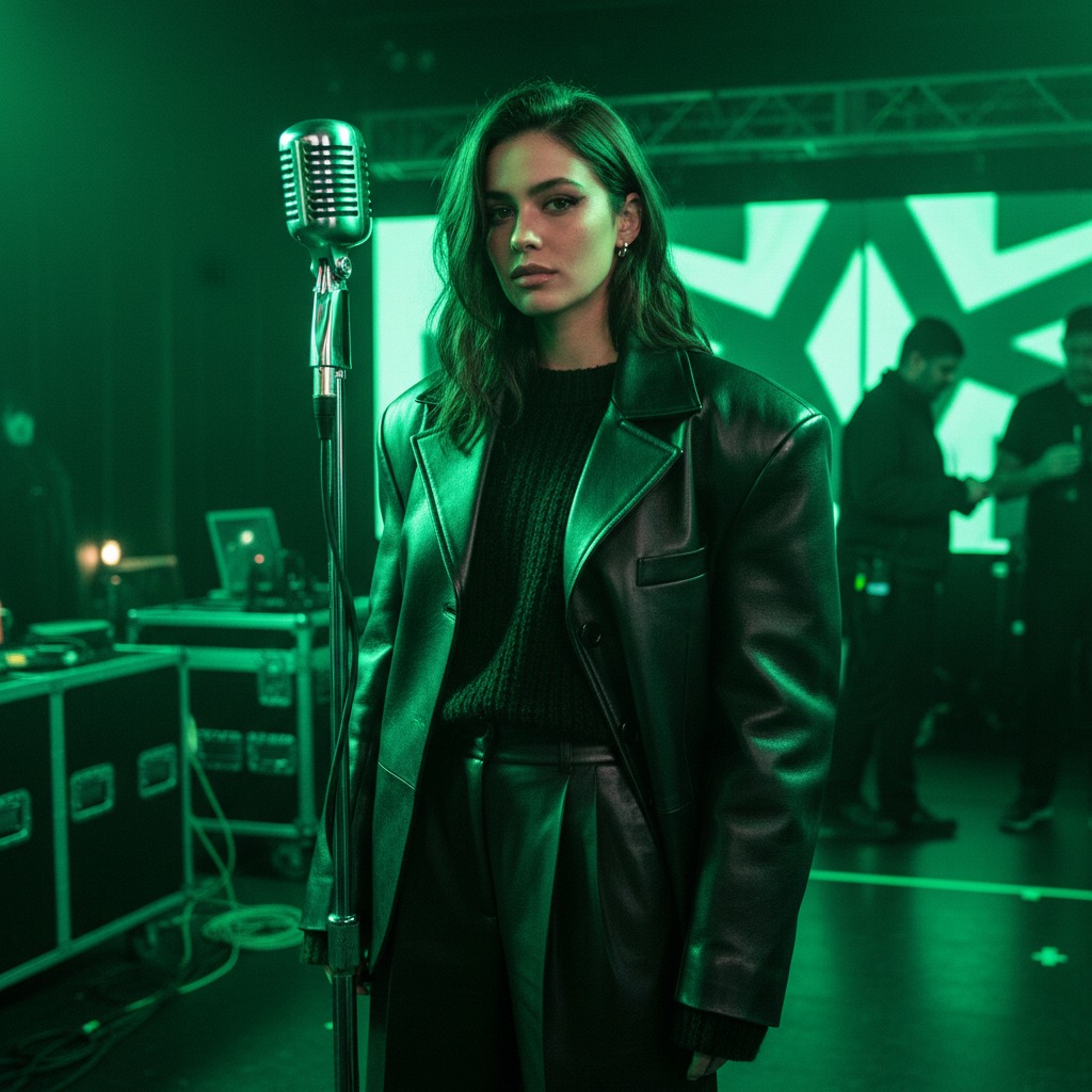 Charli XCX backstage glow