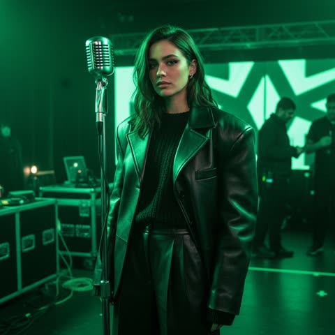 Charli XCX backstage glow