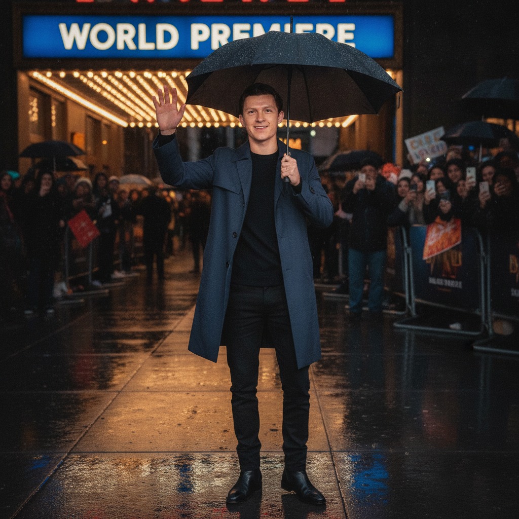 Tom Holland meets fans