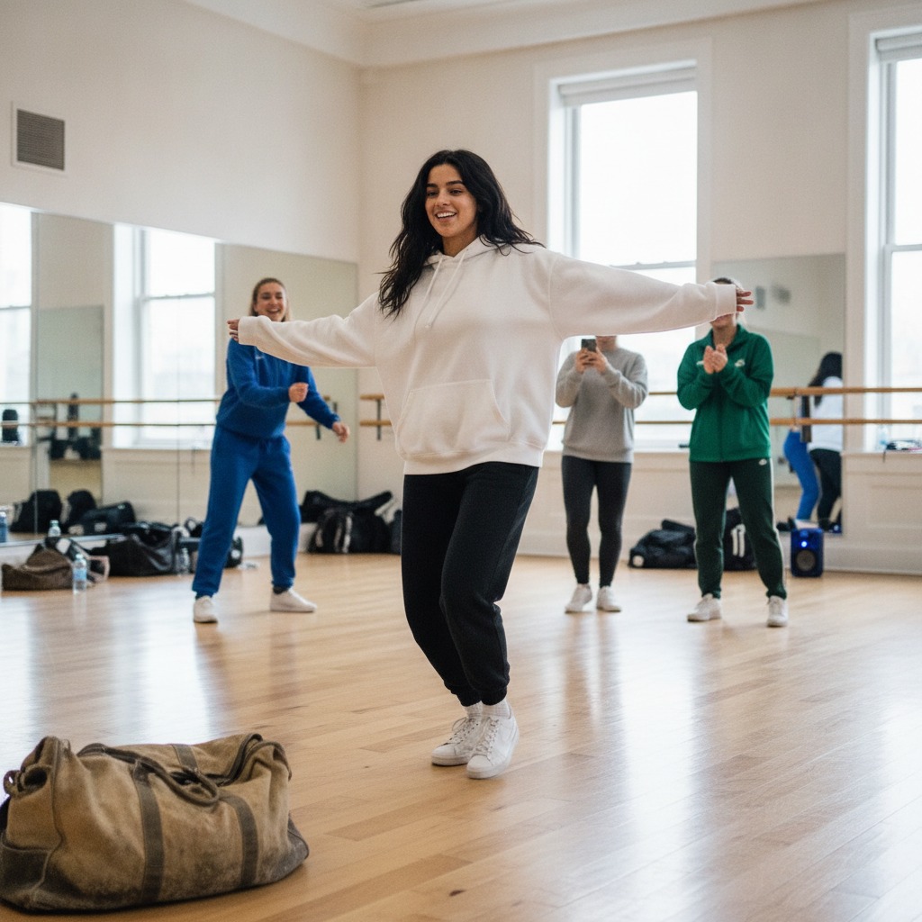 Charli D'Amelio's dance studio vibes