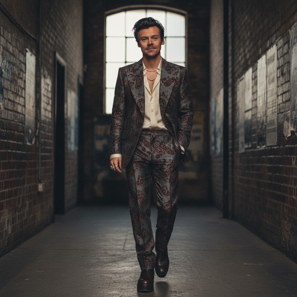 Harry Styles backstage