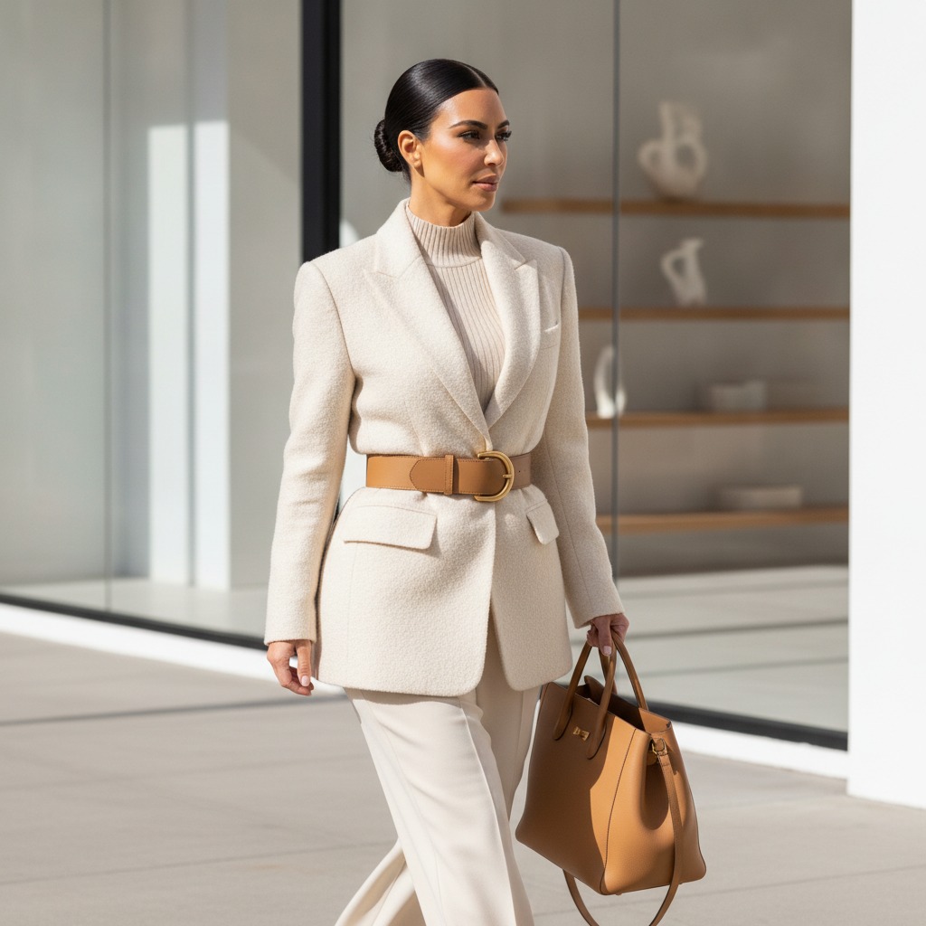 Kim Kardashian in the showroom