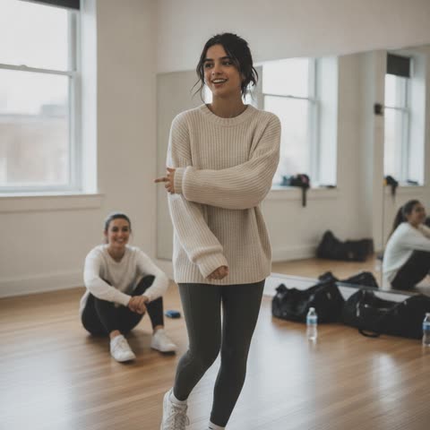 Charli D'Amelio's dance studio vibes