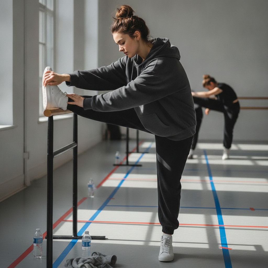 Tate McRae's dance rehearsal