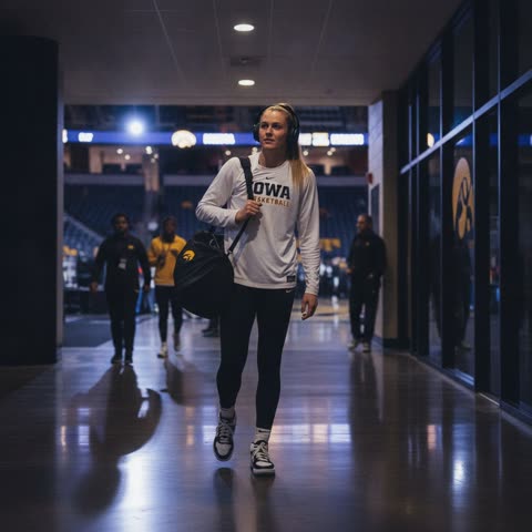 Caitlin Clark on game day
