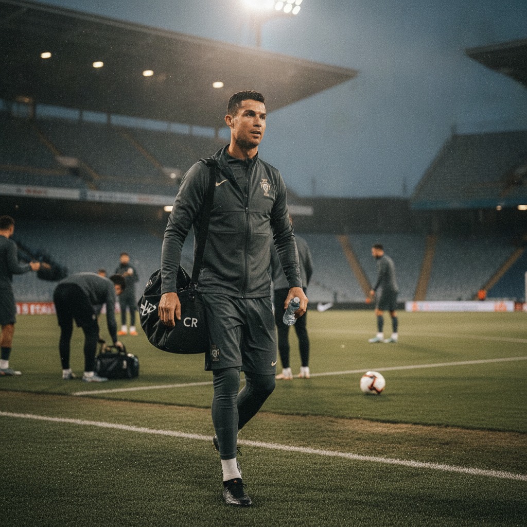 Ronaldo's dedication under the lights