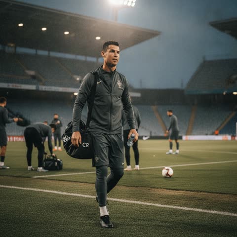 Ronaldo's dedication under the lights