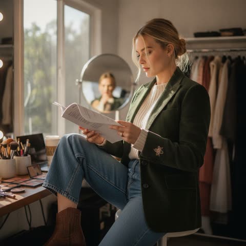 Margot Robbie At Work