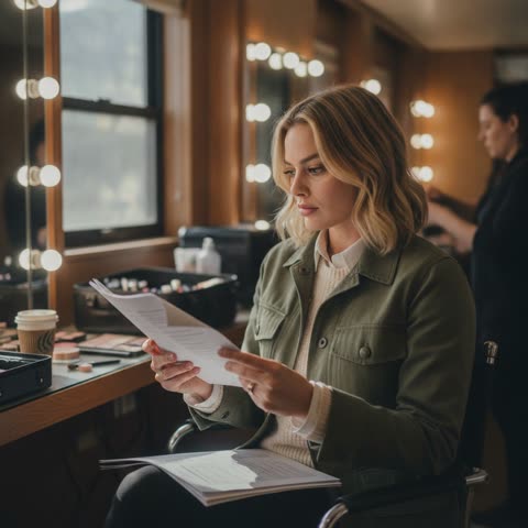 Margot Robbie's Script Session
