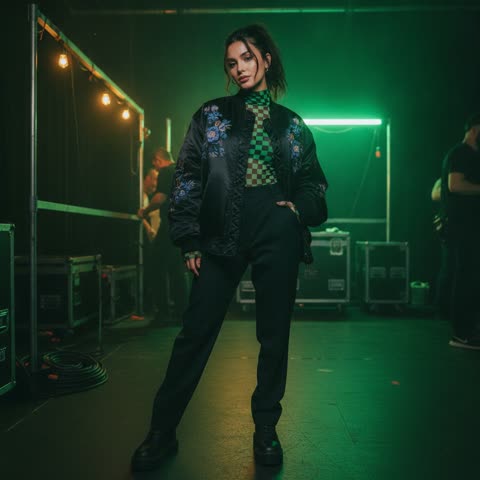 Charli XCX backstage vibes