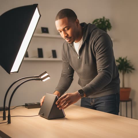 Marques Brownlee sets up his new gear
