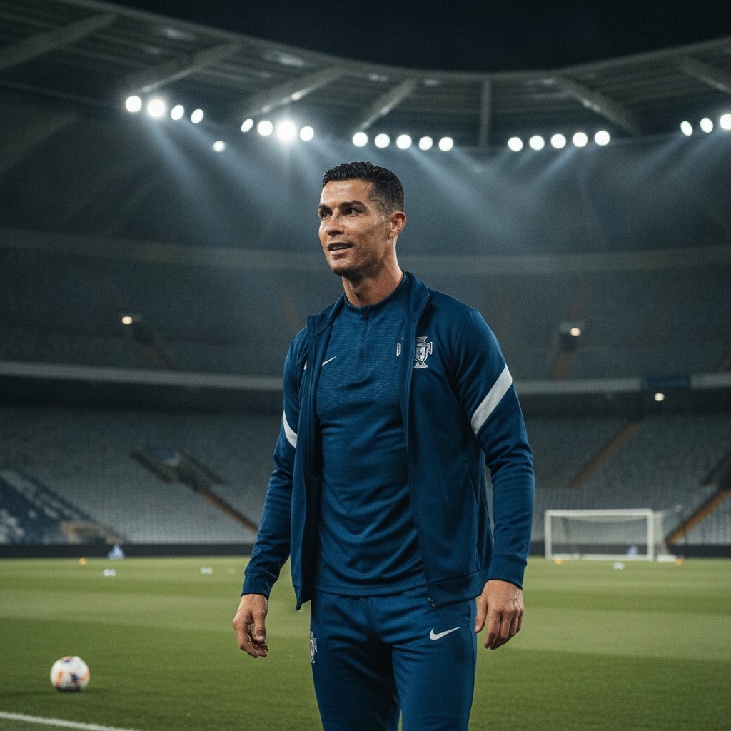 Ronaldo under the lights