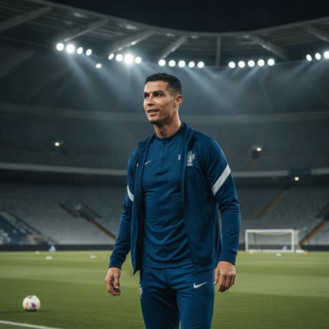 Ronaldo under the lights