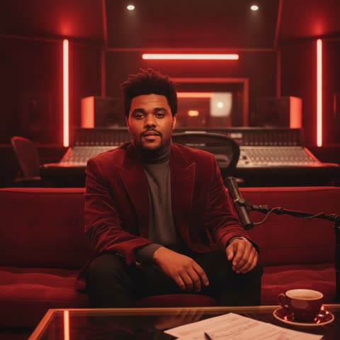 The Weeknd's studio vibes