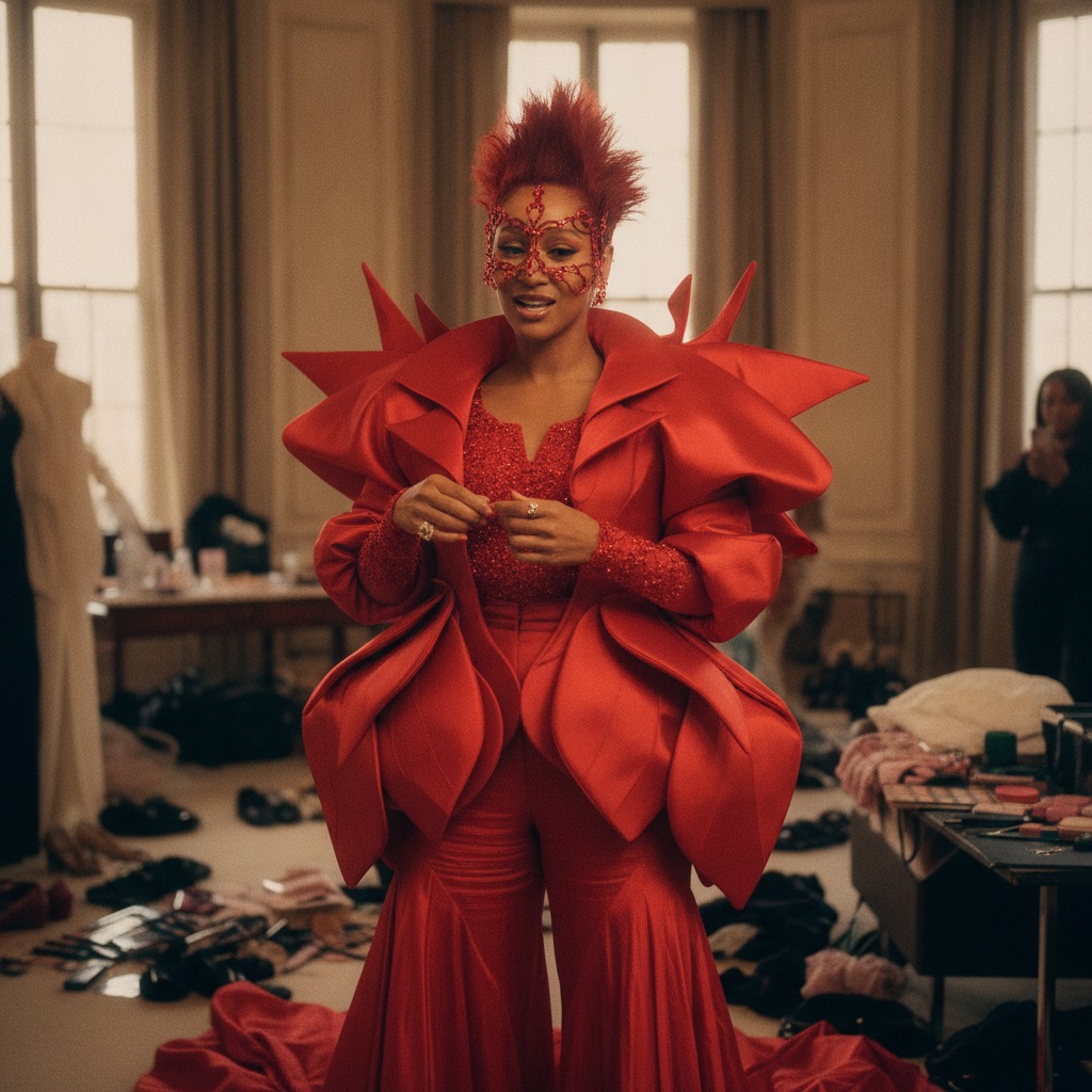 Doja Cat's red carpet prep